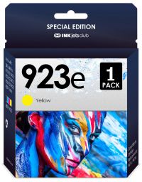 HP 923XL / 923e Combo Pack Compatible Ink. Works with OfficeJet 8120, 8130, OfficeJet Pro 8135e, 8138e, 8122e Printers. Yellow
