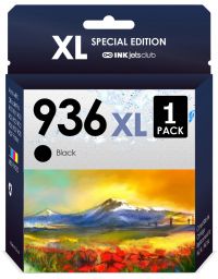 HP 936XL / 936e Combo Pack Compatible Ink. Works with 9110b 9122e 9125e 9135e 9128e 9130b Printers. Black