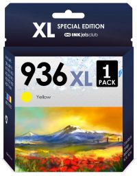 HP 936XL / 936e Combo Pack Compatible Ink. Works with 9110b 9122e 9125e 9135e 9128e 9130b Printers. Yellow