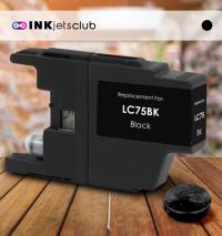Brother LC75BK High Yield Black Compatible Ink cartridge
