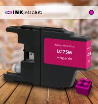 Brother LC75M High Yield Magenta Compatible Ink cartridge. (LC75 Series)