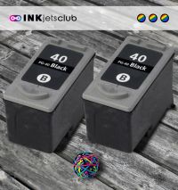 2 Pack - Canon PG-40 Black Compatible  Ink Cartridge Value Pack