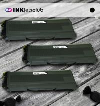 3 Pack Brother TN360 High Yield Compatible Black Toner Cartridge