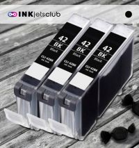 3 Pack Canon CLI-42BK (6384B002) Black Compatible Ink cartridge for the PIXMA PRO-100