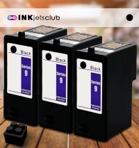 3 Pack (Series 9) MK992 / MW175 High Yield Black Compatible Ink cartridge for Dell Photo All-in-One