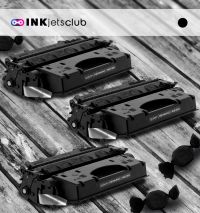 3 Pack HP 80X (CF280X) High Yield Black Compatible Toner Cartridge