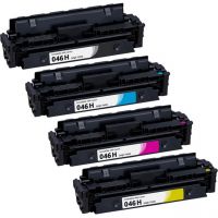 4 Pack - Canon 046H Compatible Bk, C, M, Y  High Yield Toners