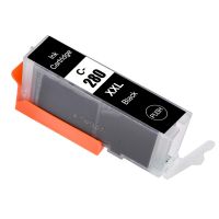 Canon PGI-280 XXL Black High Yield Ink Cartridge. Includes Black Compatible Ink Cartridge.