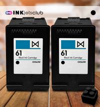 2 Pack HP 61 (CH561WN) Black Compatible  Inkjet Cartridge