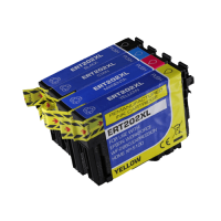 4 Pack - Epson 202XL (T202XL120) High Yield Compatible  Ink Cartridges. Includes 1 Black, 1 Cyan, 1 Magenta and 1 Yellow Ink Cartridges