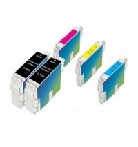 5 Pack - Epson 32 Ink Cartridge Value Pack. Includes 2 Black T032120, 1 Cyan T042220, 1 Magenta T042320 and 1 Yellow T042420 