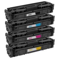 HP Compatible 206A Toner Cartridges 4 Pack Set: 206A Black, 206A Cyan, 206A Magenta, & 206A Yellow