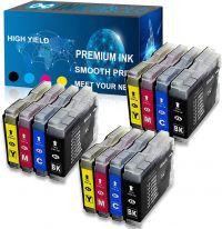 INKjetsclub Compatible Ink Cartridges for Brother LC51 MFC 230C 240C 350C 440CN 465CN 3360C 5460CN 5860CN 665CW 685CW 845CW 885CW 12 Pack