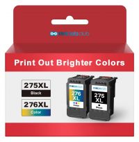 2 Pack - Canon PG-275XL & CL-276XL Compatible Ink Cartridge Value Pack