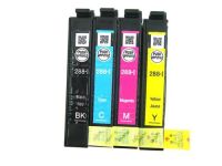 Remanufactured G&G compatible replacement for 4 Pack - Epson 288 OEM Original Ink Cartridge Value Pack. Includes 1 Black, 1 Cyan, 1 Magenta and 1 Yellow Ink Cartridges