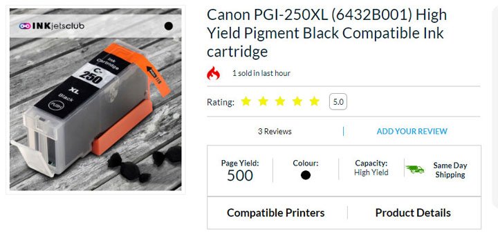 Canon PGI-250XL