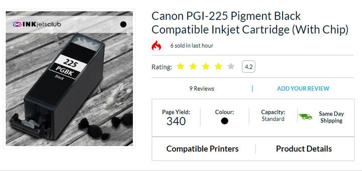 Canon PG-225BK