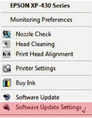 Software Update Settings